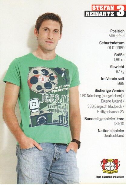 Autogramm Fussball | Bayer Leverkusen | 2014 | Stefan REINARTZ