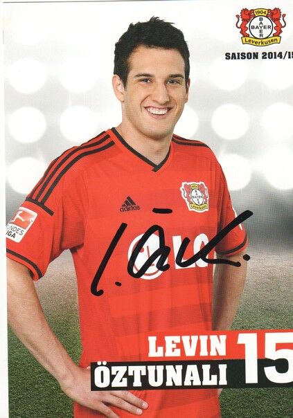 Autogramm Fussball | Bayer Leverkusen | 2014 | Levin ÖZTUNALI
