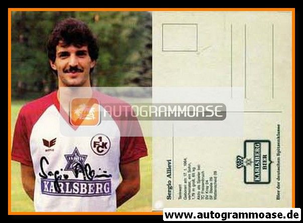 Autogramm Fussball | 1. FC Kaiserslautern | 1986 | Sergio ALLIEVI