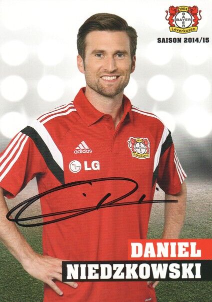 Autogramm Fussball | Bayer Leverkusen | 2014 | Daniel NIEDZKOWSKI