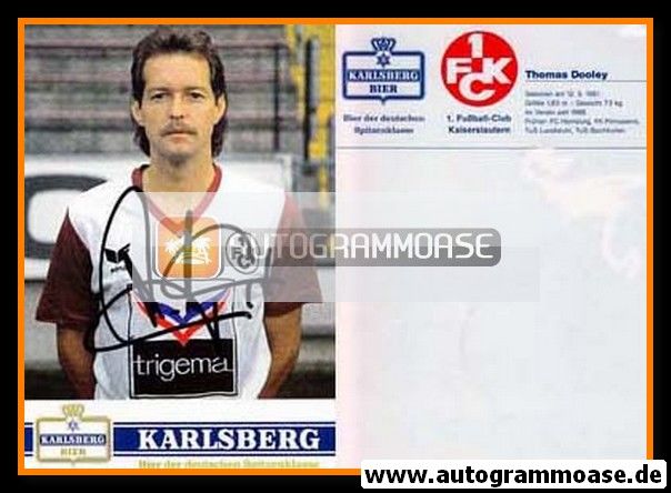 Autogramm Fussball | 1. FC Kaiserslautern | 1988 | Thomas DOOLEY