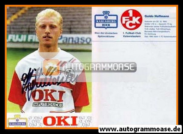 Guido Hoffmann Autogrammkarte 1 FC Kaiserslautern 1990-91 Original A 203384 