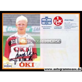 Autogramm Fussball | 1. FC Kaiserslautern | 1991 | Jürgen DEGEN