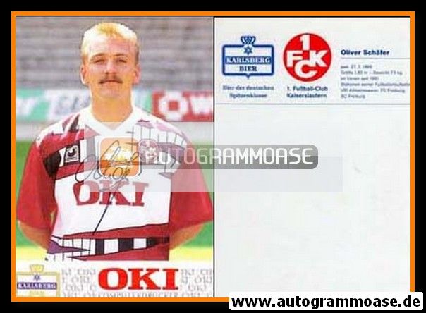 Autogramm Fussball | 1. FC Kaiserslautern | 1991 | Oliver SCHÄFER