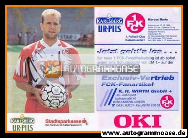 Autogramm Fussball | 1. FC Kaiserslautern | 1992 | Marcus MARIN