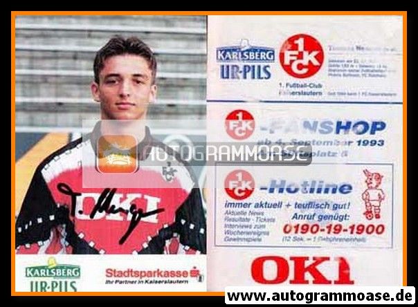 Autogramm Fussball | 1. FC Kaiserslautern | 1993 | Thomas HENGEN