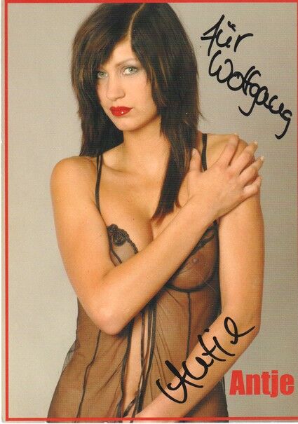 Autogramm Model | ANTJE | 2010er (Portrait Color) HighHeelsHeaven