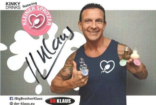 Autogramm Erotik | BB KLAUS | 2010er (Portrait Color) Kinky Drinks