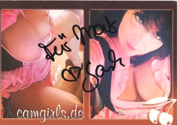 Autogramm Erotik | SANDY | 2010er (Collage Color) Camgirls.de