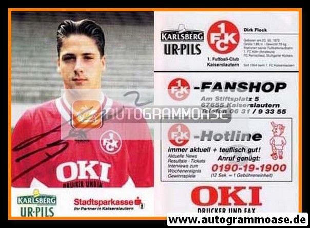 Autogramm Fussball | 1. FC Kaiserslautern | 1994 | Dirk FLOCK
