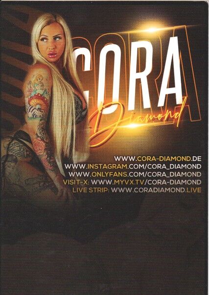 Autogramm Erotik | CORA DIAMOND | 2020er (Portrait Color) Websites