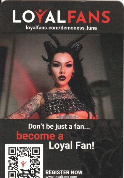 Autogramm Erotik | DEMONESS LUNA | 2020er (Portrait Color) LoyalFans