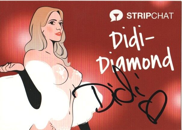 Autogramm Erotik | DIDI DIAMOND | 2010er (Pop-Art Color) StripChat