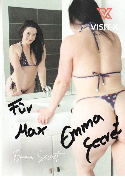 Autogramm Erotik | EMMA SECRET | 2020er (Portrait Color) Visit-X