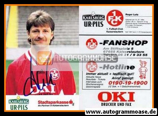Autogramm Fussball | 1. FC Kaiserslautern | 1994 | Roger LUTZ