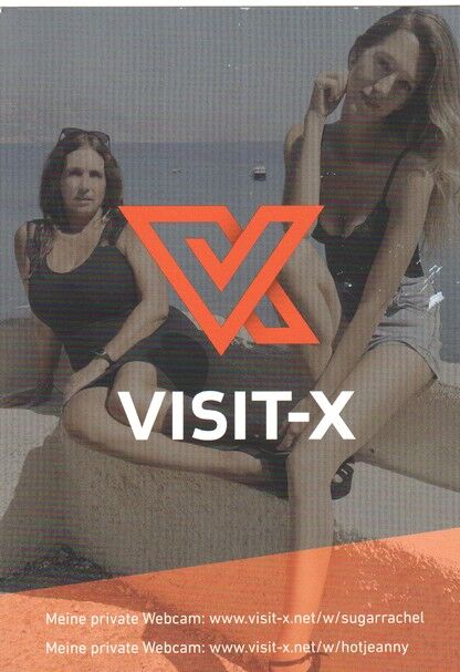 Autogramme Erotik | HOT JEANNY + SUGAR RACHEL | 2020er (Portrait Color) Visit-X