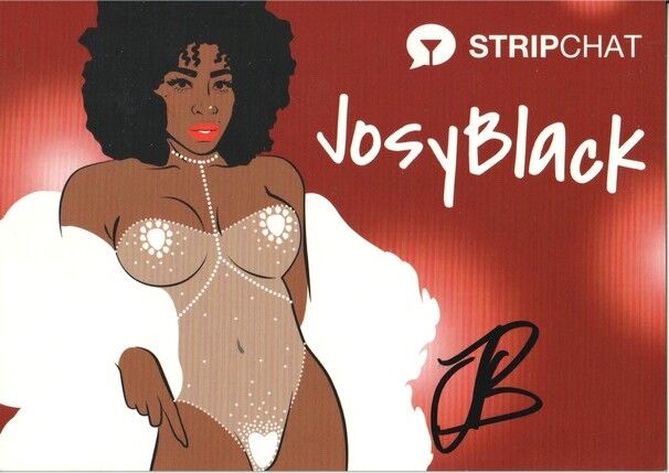 Autogramm Erotik | JOSY BLACK | 2010er (Pop-Art Color) StripChat