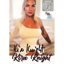 Autogramm Erotik | KIRA KNIGHT | 2020er (Portrait Color)