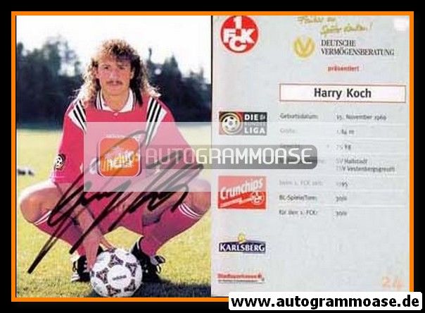 Autogramm Fussball | 1. FC Kaiserslautern | 1996 | Harry KOCH