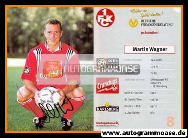 Autogramm Fussball | 1. FC Kaiserslautern | 1996 | Martin WAGNER