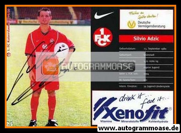 Autogramm Fussball | 1. FC Kaiserslautern | 1999 | Silvio ADZIC