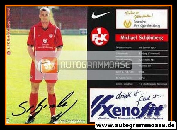 Autogramm Fussball | 1. FC Kaiserslautern | 1999 | Michael SCHJÖNBERG