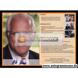 Autogramm Politik | CDU | Peter BLESER | 2000er (Lebenslauf)