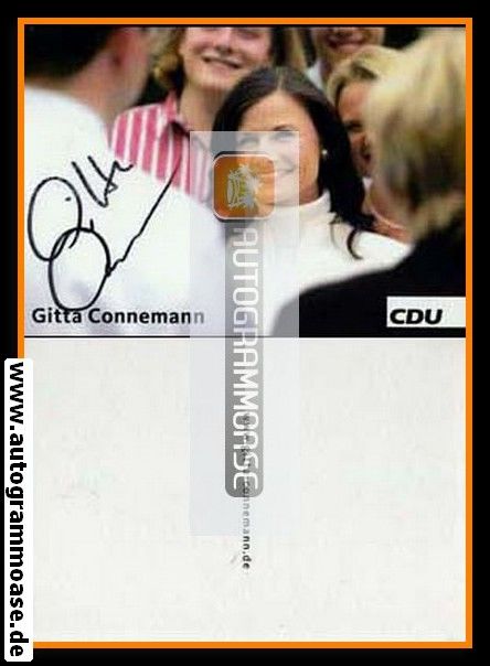 Autogramm Politik | CDU | Gitta CONNEMANN | 2000er (Portrait Color) 1