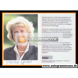 Autogramm Politik | CDU | Monika GRÜTTERS | 2000er (Portrait Color)