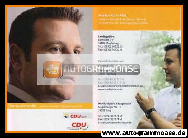 AK Politik | CDU | Markus KURZE | 2000er (Portrait Color) 1