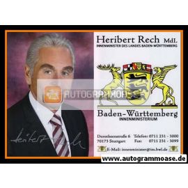 Autogramm Politik | CDU | Heribert RECH | 2000er (Portrait Color)