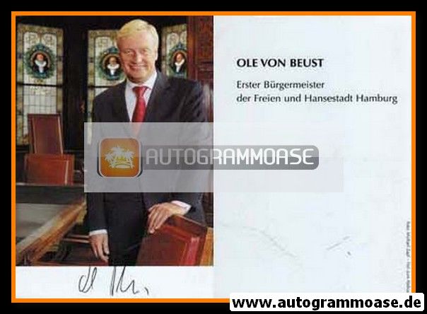 Autogramm Politik | CDU | Ole VON BEUST | 2000er (Portrait Color)