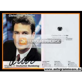 Autogramm Politik | CDU | Christian VON STETTEN | 2000er (Portrait Color) 1