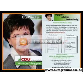 Autogramm Politik | CDU | Uta WINDISCH | 2009 (Landtagswahl)