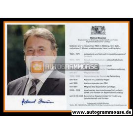 Autogramm Politik | CSU | Helmut BRUNNER | 2000er (Lebenslauf) 1