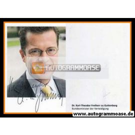 Autogramm Politik | CSU | Karl-Theodor ZU GUTTENBERG | 2010er (Portrait Color)