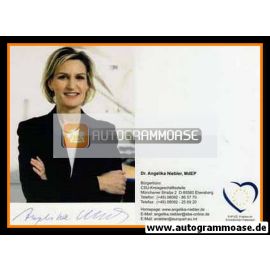 Autogramm Politik | CSU | Angelika NIEBLER | 2000er (Portrait Color)