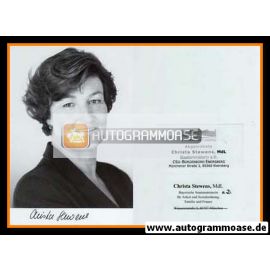 Autogramm Politik | CSU | Christa STEWENS | 2000er (Portrait SW)