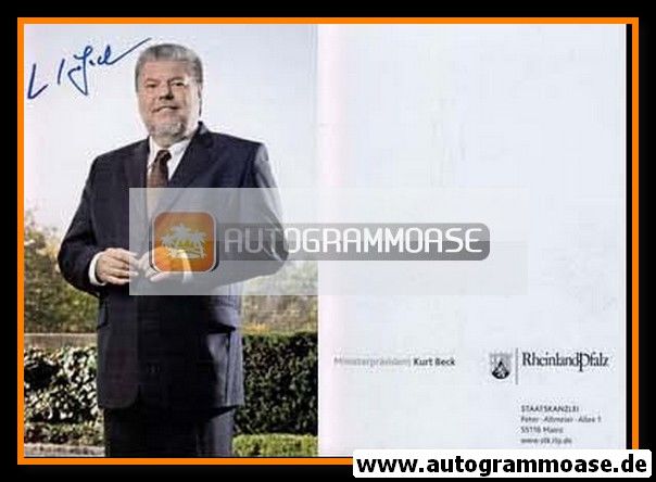 Autogramm Politik | SPD | Kurt BECK | 2000er (Portrait Color)