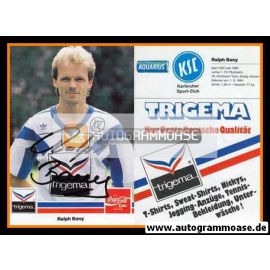 Autogramm Fussball | Karlsruher SC | 1989 | Ralph BANY