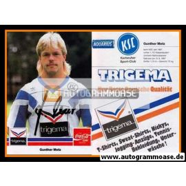 Autogramm Fussball | Karlsruher SC | 1989 | Gunther METZ