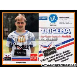 Autogramm Fussball | Karlsruher SC | 1989 | Bernhard RAAB