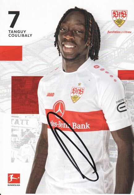 Autogramm Fussball | VfB Stuttgart | 2022 | Tanguy COULIBALY