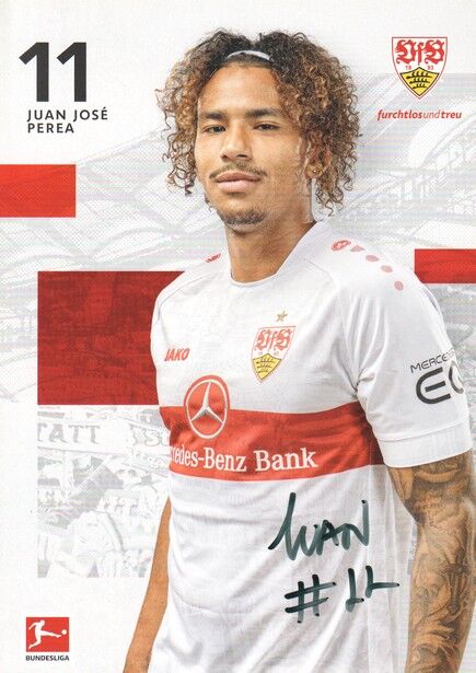 Autogramm Fussball | VfB Stuttgart | 2022 | Juan JOSE PEREA
