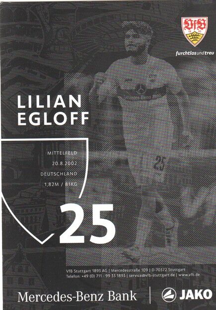 Autogramm Fussball | VfB Stuttgart | 2022 | Lilian EGLOFF