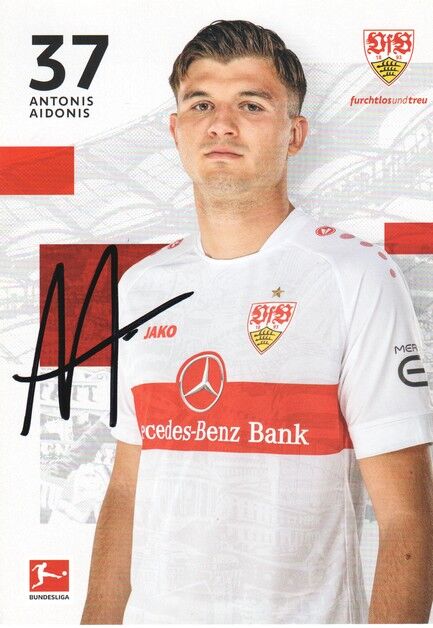 Autogramm Fussball | VfB Stuttgart | 2022 | Antonis AIDONIS