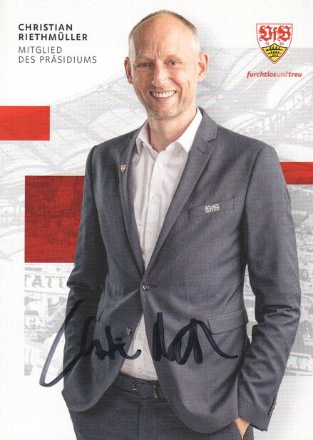 Autogramm Fussball | VfB Stuttgart | 2022 | Christian RIETHMÜLLER