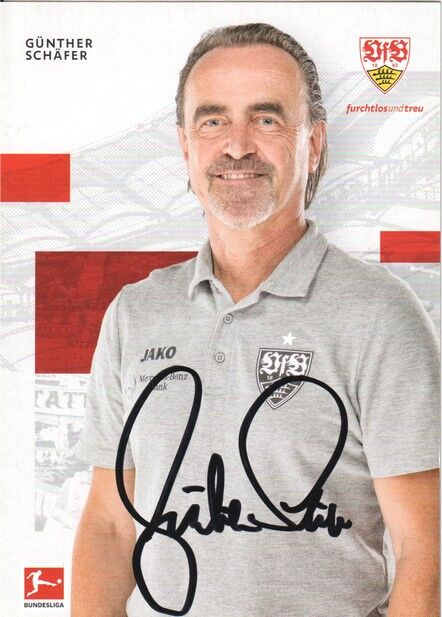 Autogramm Fussball | VfB Stuttgart | 2022 | Günther SCHÄFER