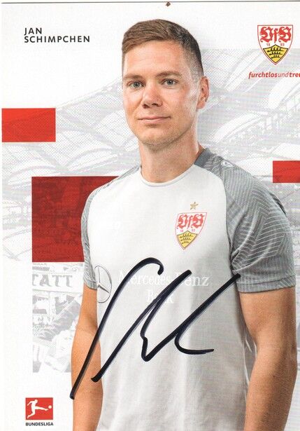 Autogramm Fussball | VfB Stuttgart | 2022 | Jan SCHIMPCHEN
