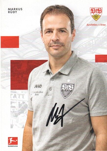 Autogramm Fussball | VfB Stuttgart | 2022 | Markus RÜDT